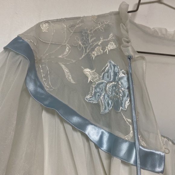 Vtg Gotham Gold Stripe Peignoir - Picture 5 of 14